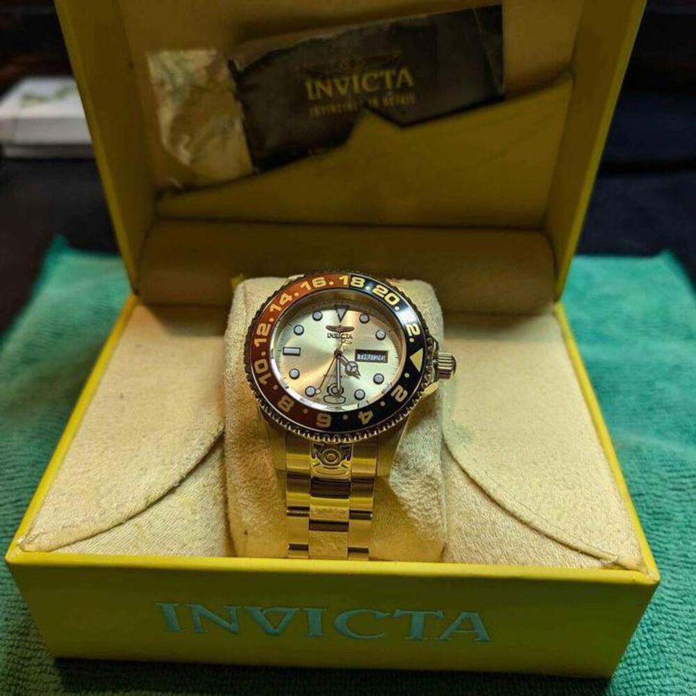 Invicta Pro Diver Automatic Men's Watch - 47mm, Gold (35339)